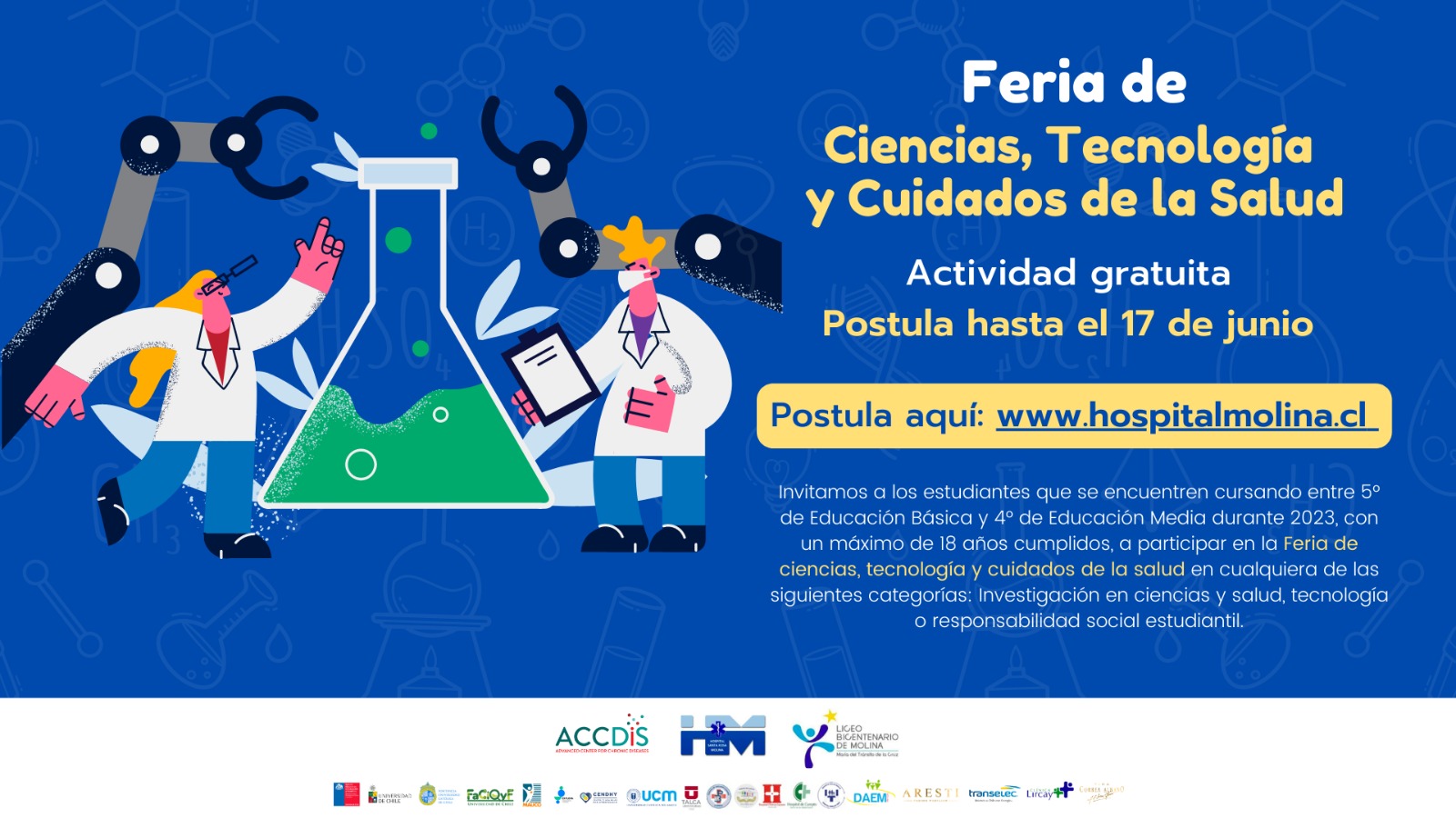 Exposición de premios de feria de ciencias